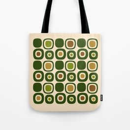 Mid Century Modern Modern Organic Shapes Pattern 321 Green Tote Bag