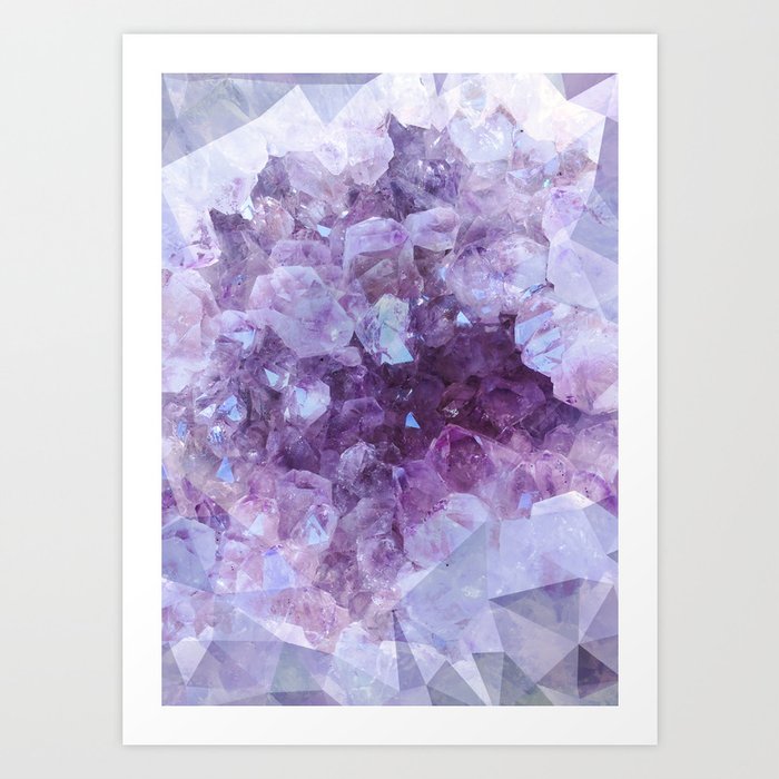 Crystal Gemstone Art Print