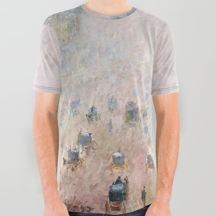 Place du Theatre Francais Fog Effect  All Over Graphic Tee