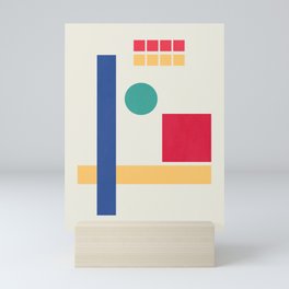 Geometric Abstract Not Balance At All Mini Art Print