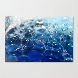 blue bubbles Canvas Print