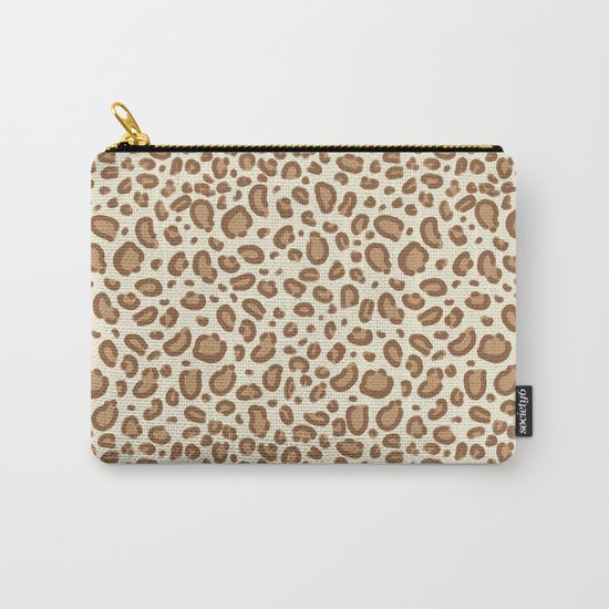 Leopard spots animal pattern print minimal basic home decor safari animals Carry-All Pouch
