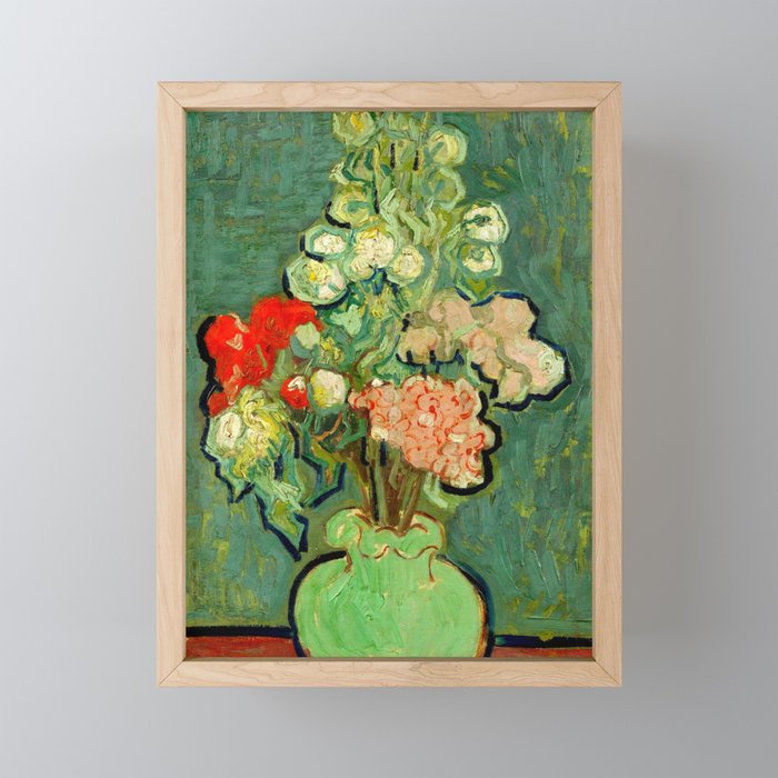 Vincent van Gogh "Vase of Flowers" Framed Mini Art Print