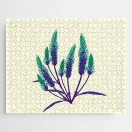 Flower lavender delicate and minimal Jigsaw Puzzle