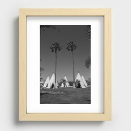 Route 66 - Wigwam Motel 2007 BW Recessed Framed Print