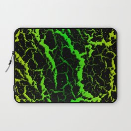 Cracked Space Lava - Lime/Green Laptop Sleeve