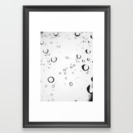 Rain drops Framed Art Print