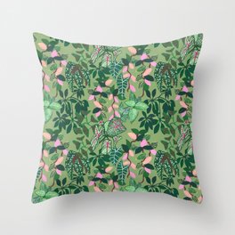 Krimson Queen Green Throw Pillow