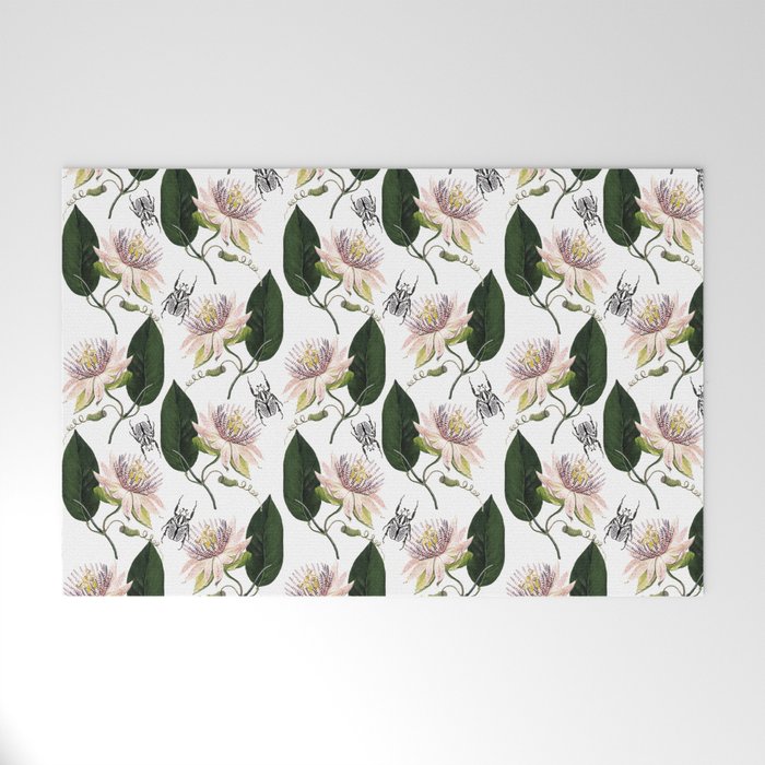 Summer among Passion Flowers Welcome Mat