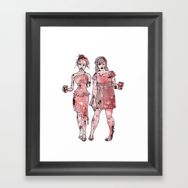 Zombie Bridesmaids Framed Art Print