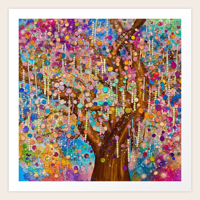 Happiness Tree Tree of life Art Print by Creativemotions Society6