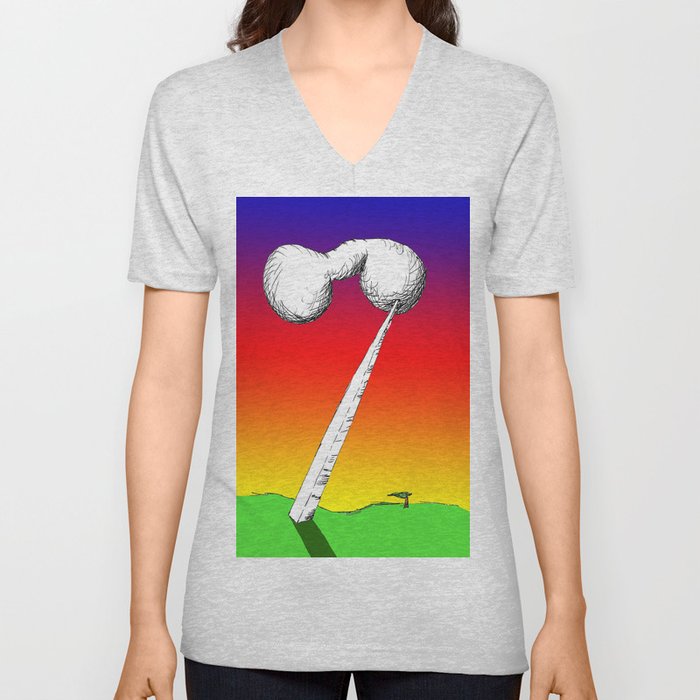 Landscape of my dreams-1 V Neck T Shirt
