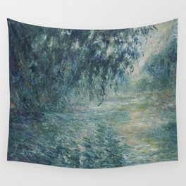 Morning on the Seine, Claude Monet Wall Tapestry