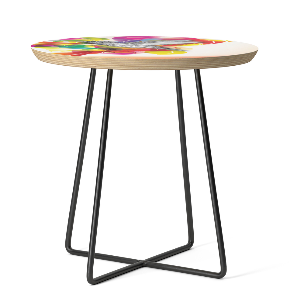 Flights of Color Side Table by liesldesign