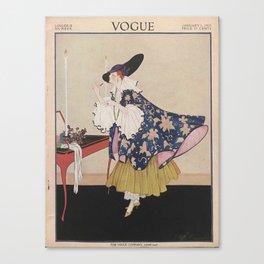 Vintage Fashion Magazine Cover Illustration January 1915 Canvas Print