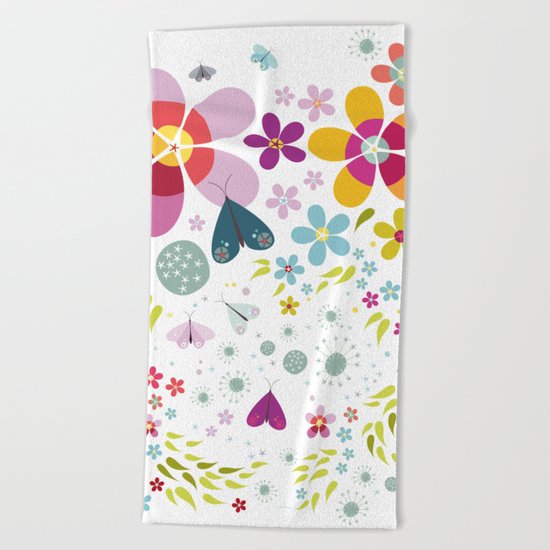 Schmetterlingswiese – Butterfly-Meadow Beach Towel