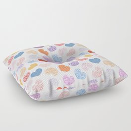 Striped hearts Floor Pillow