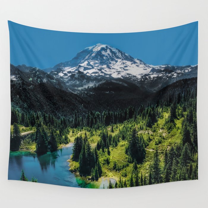 The Mountain is Calling Wall Tapestry