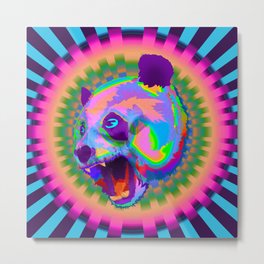 Prismatic Panda  Metal Print