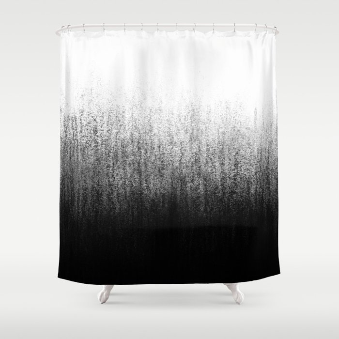 Charcoal Ombré Shower Curtain