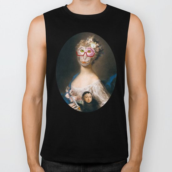 Rosalba Carriera - Young Woman with an Ape? Biker Tank