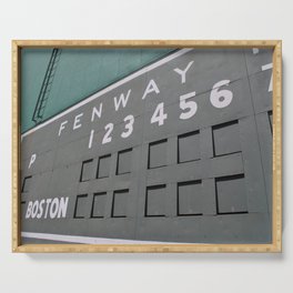 Fenwall -- Boston Fenway Park Wall, Green Monster, Red Sox Serving Tray