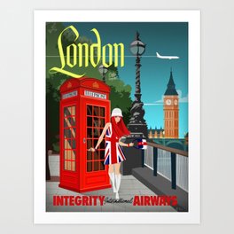 London Calling Art Print