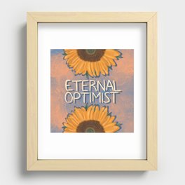 Eternal Optimist Sunflowers Recessed Framed Print