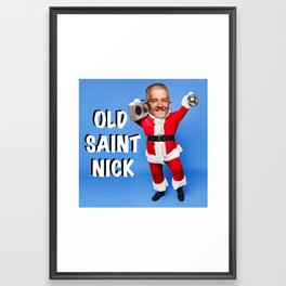 Old Saint Nick Framed Art Print