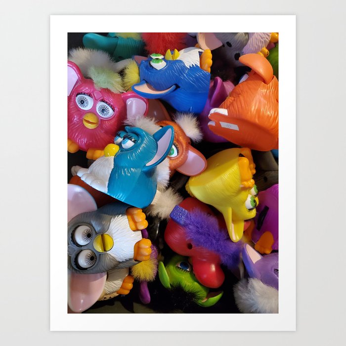 90s Furby Toy Pile Art Print