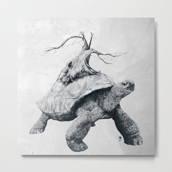 Tortoise Tree Metal Print
