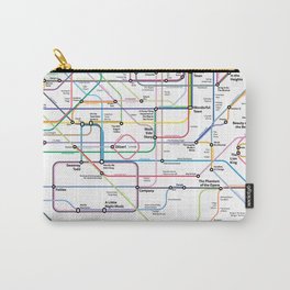 The Broadway Musical History Subway Map Carry-All Pouch
