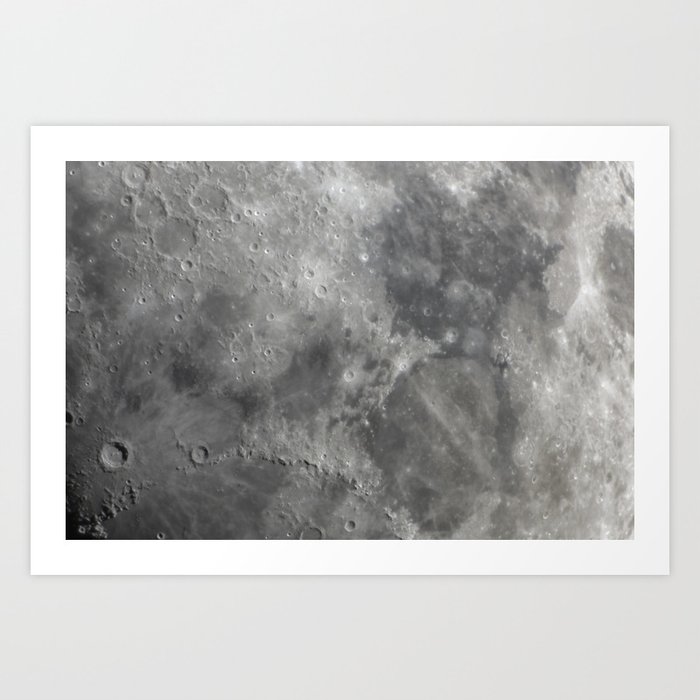 Moon closeup Art Print