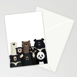 Bear family portrait Stationery Card