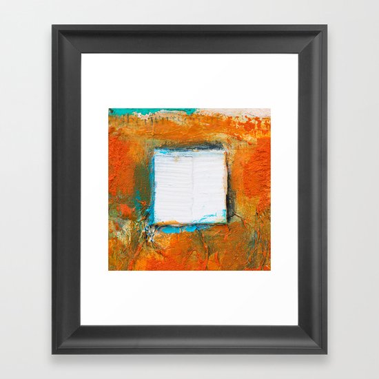 OPUS VARIAE II - Abstract mixed-media painting Framed Art Print