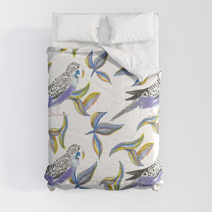 Parakeet pattern Comforter