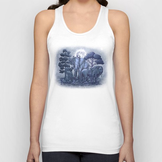 Midnight in the Stone Garden (colour option) Unisex Tank Top