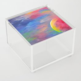 Rainbow Moon Acrylic Box