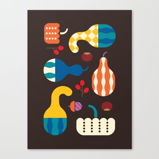 Autumn Gourds Canvas Print