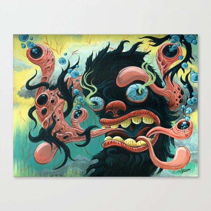 Guardian of the Bubble Pipes of Creation Canvas Print