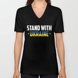 Stand With Ukraine V Neck T Shirt