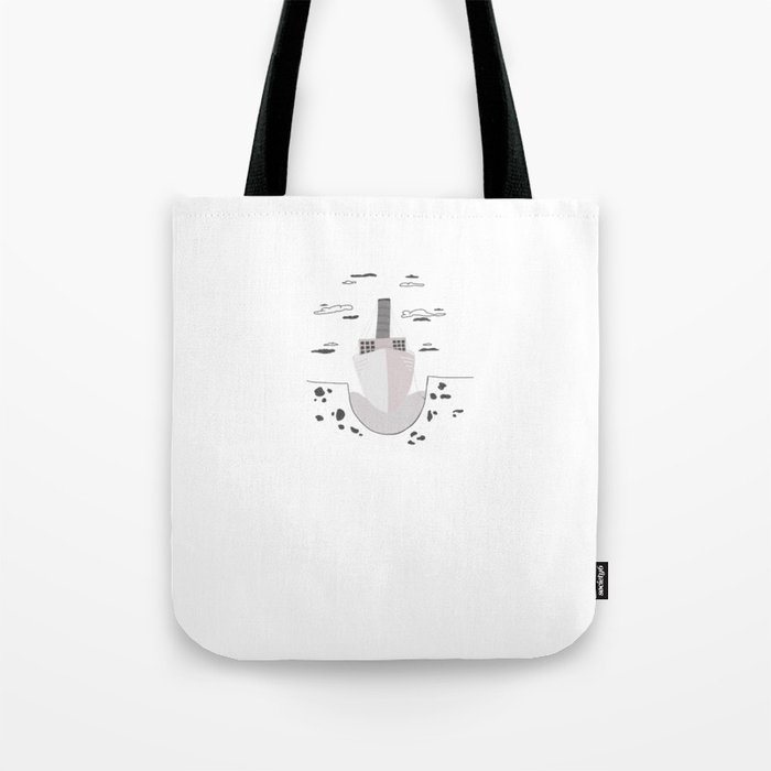 Boat in cross section Tote Bag