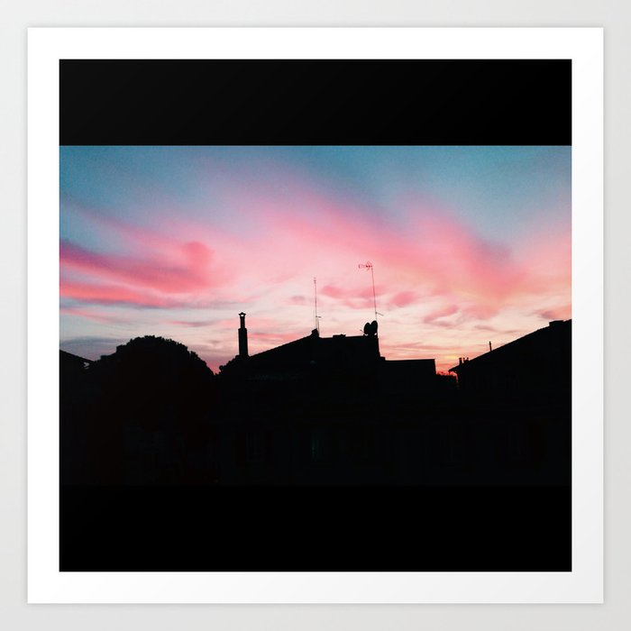 Sunset/ Rome Art Print