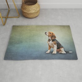 Drawing puppy Beagle Area & Throw Rug