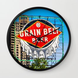 Grain Belt Beer Sign Wall Clock