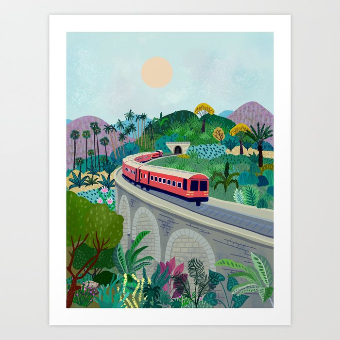 Sri Lanka Railway Art Print