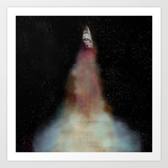 BlastOff Art Print
