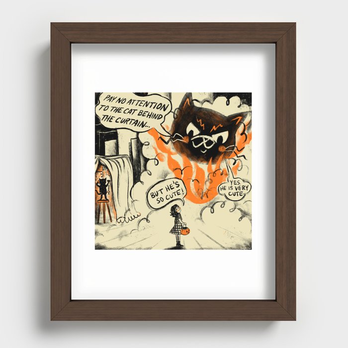 The Wizard of Pawz  Recessed Framed Print