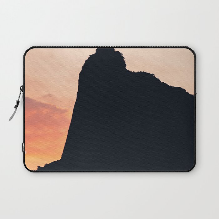 Brazil Photography - Silhouette Of Christ The Redeemer On Top Of The Hill Laptop Sleeve