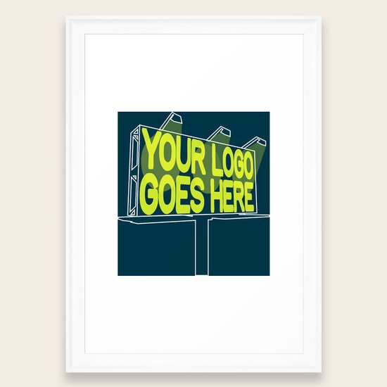 Your Logo Goes Here Framed Art Print By Taylorengelsman Society6